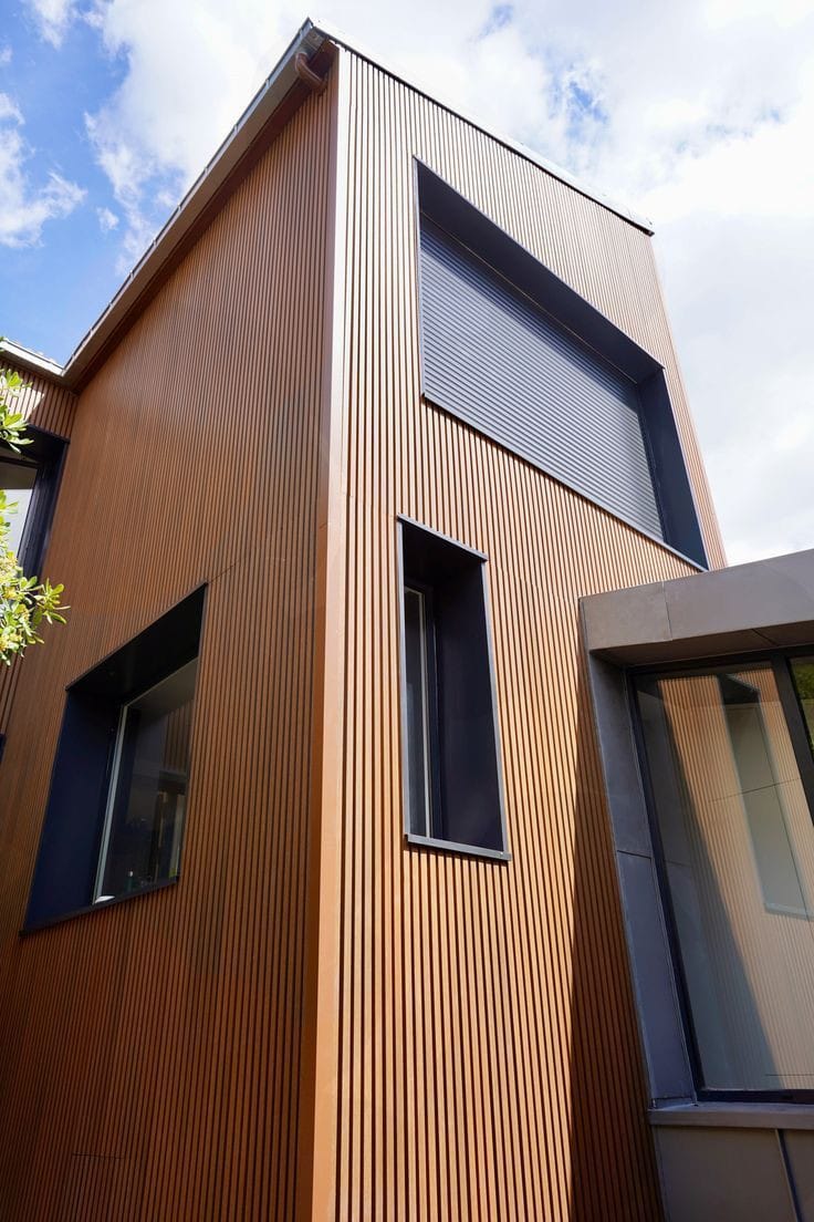 Bardage facade composite wpc coin BFC15